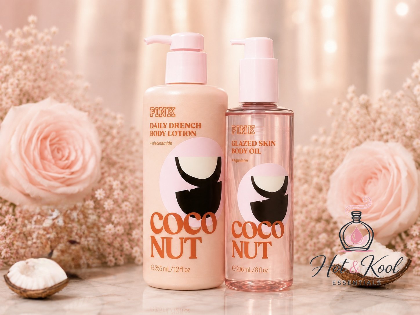 Coconut Body Oil & Lotion Set