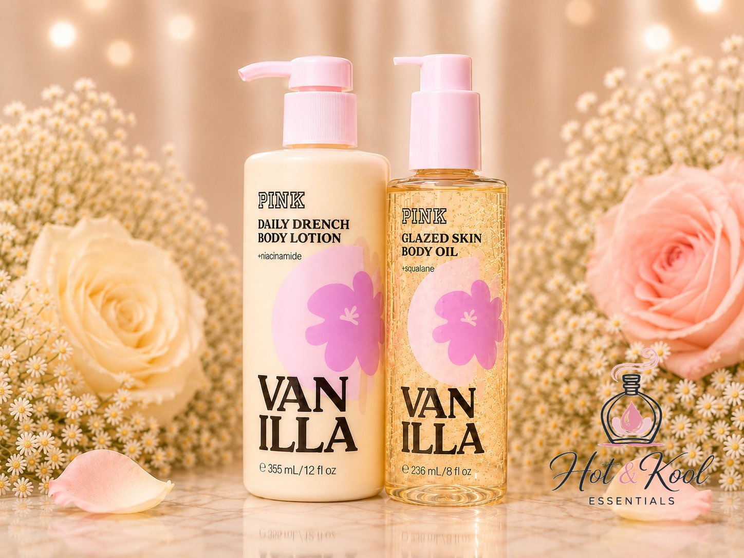 Vanilla Body Oil & Lotion Set