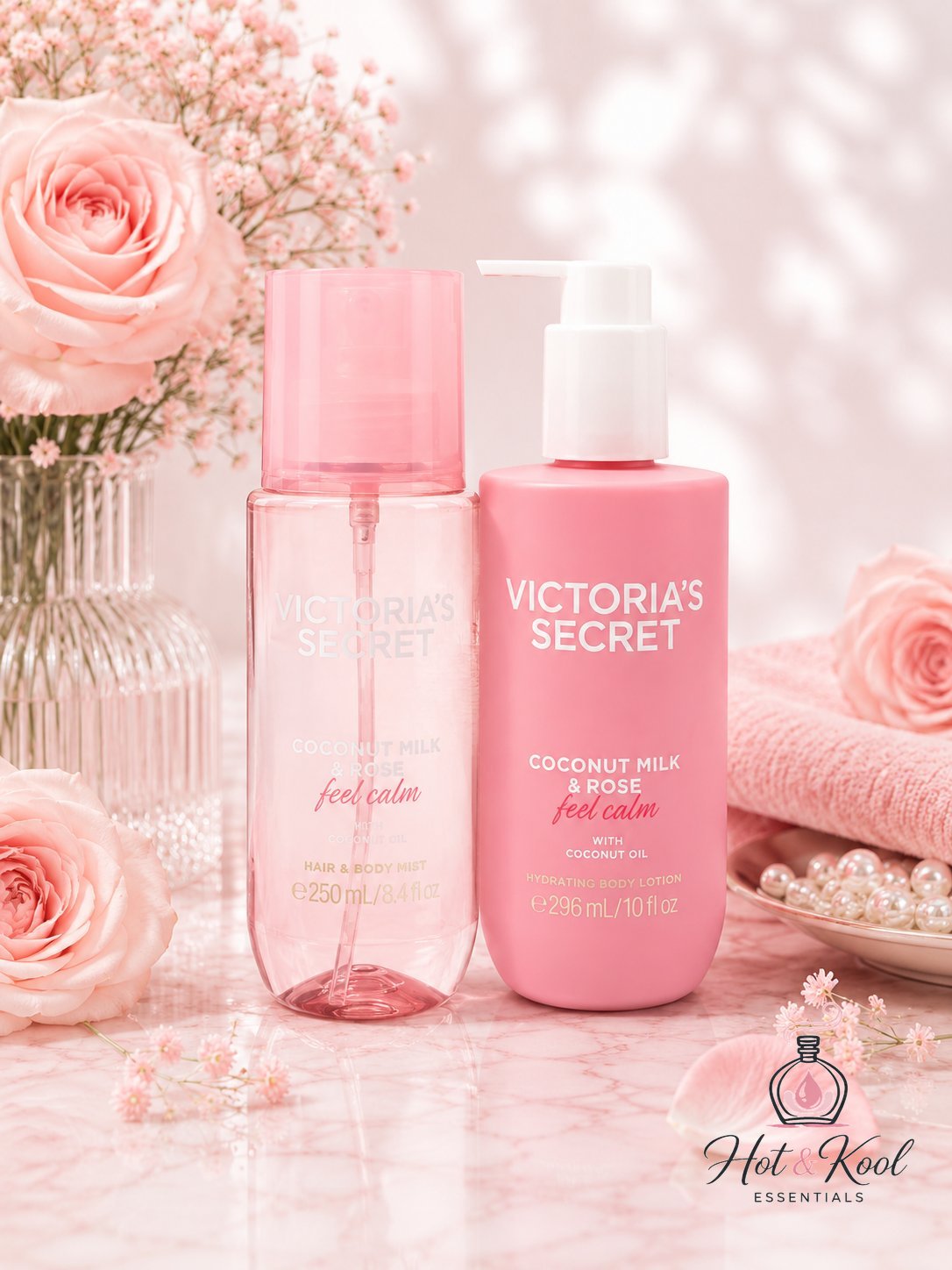 Coconut Milk & Rose Lotion & Body Mist Set