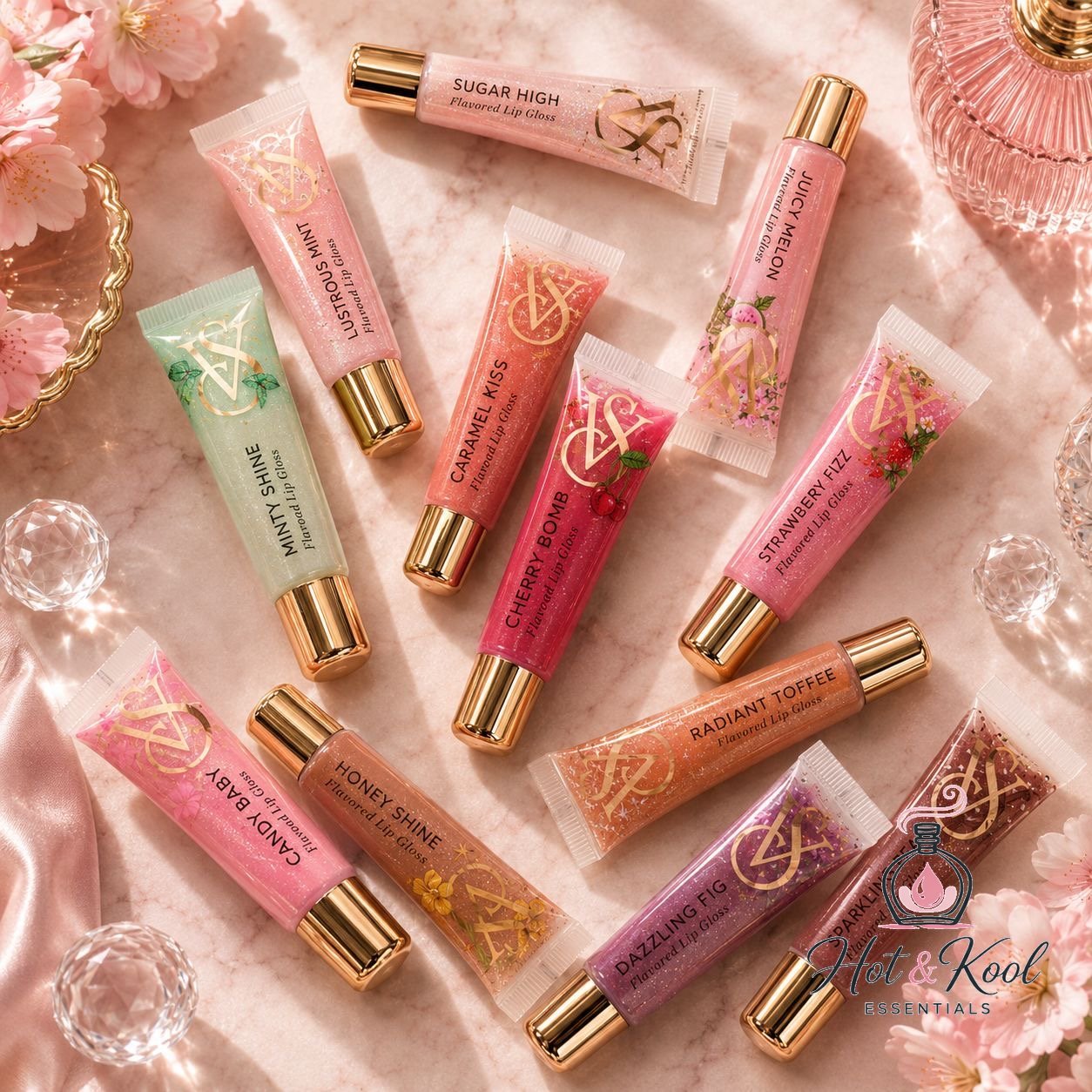 Victoria's Secret 12 Piece Assorted Lip Gift set lifestyle